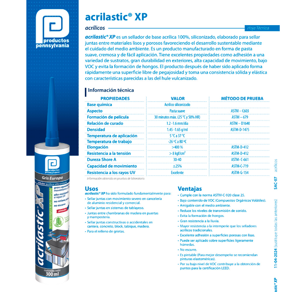 Acrilastic XP Gris Europa 300 ml - Image 2