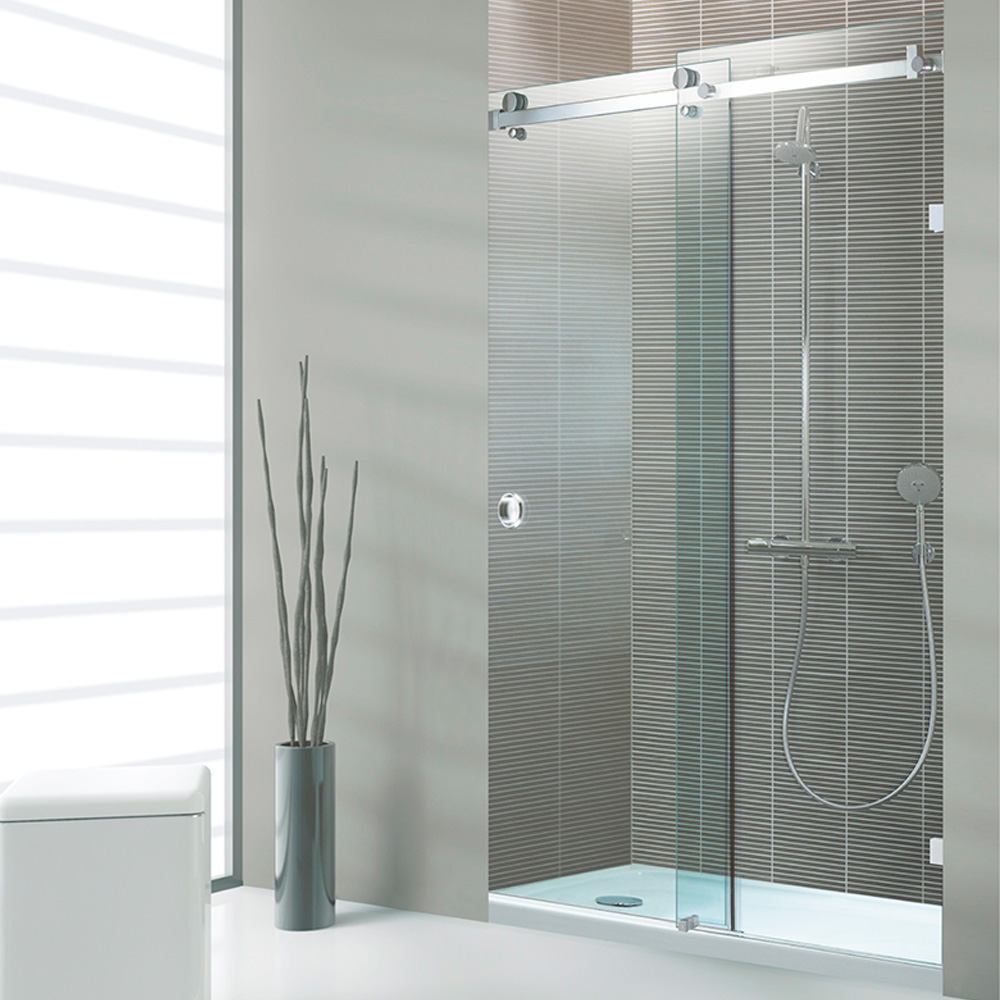 Cancel de baño Corredizo Para Cristal de 8 mm Tipo Bacalar