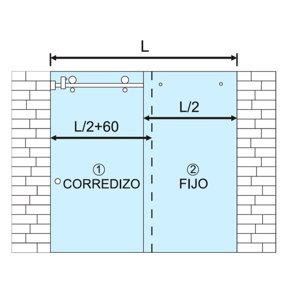 Vidrio Templado Claro 8 mm Para Cancel Bacalar FIJO - Image 2