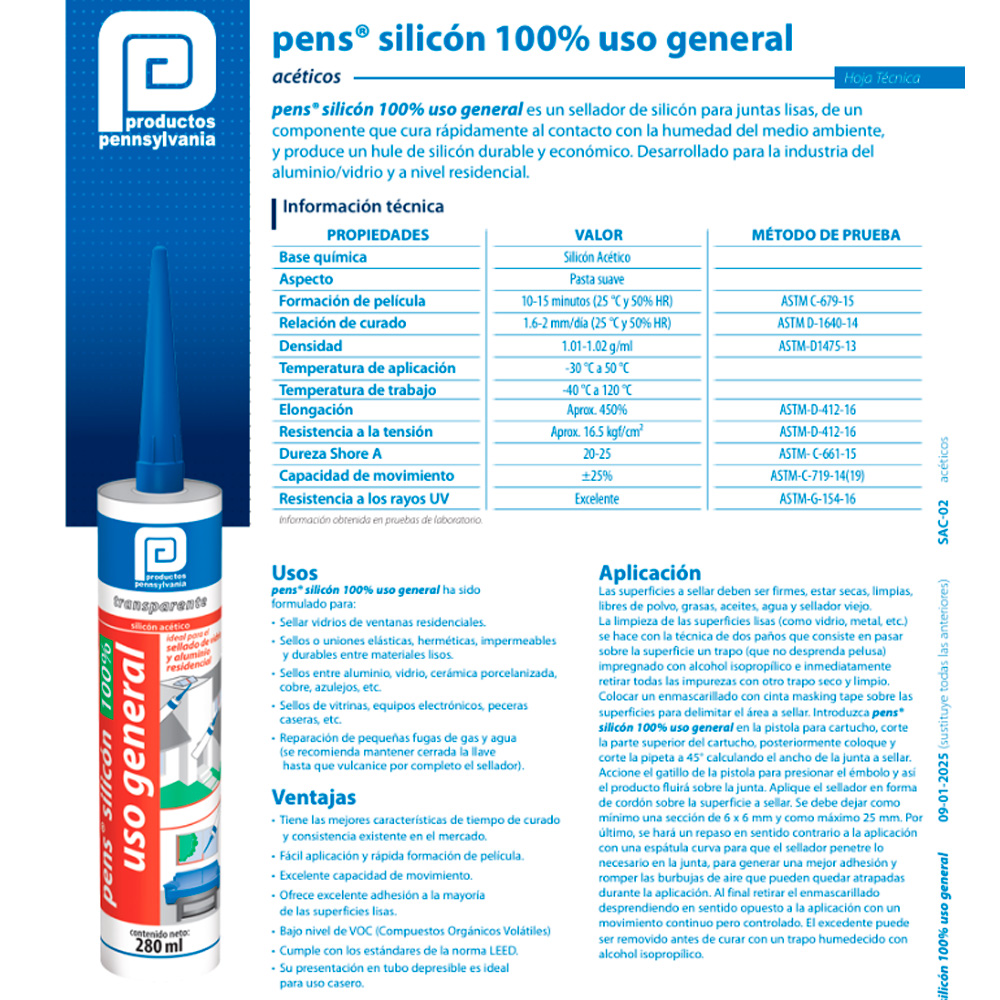Pens Silicón Uso General Transparente - Image 2