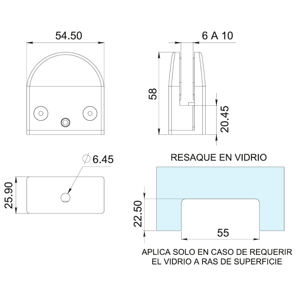 Conector Grapa Base Plana - Image 2