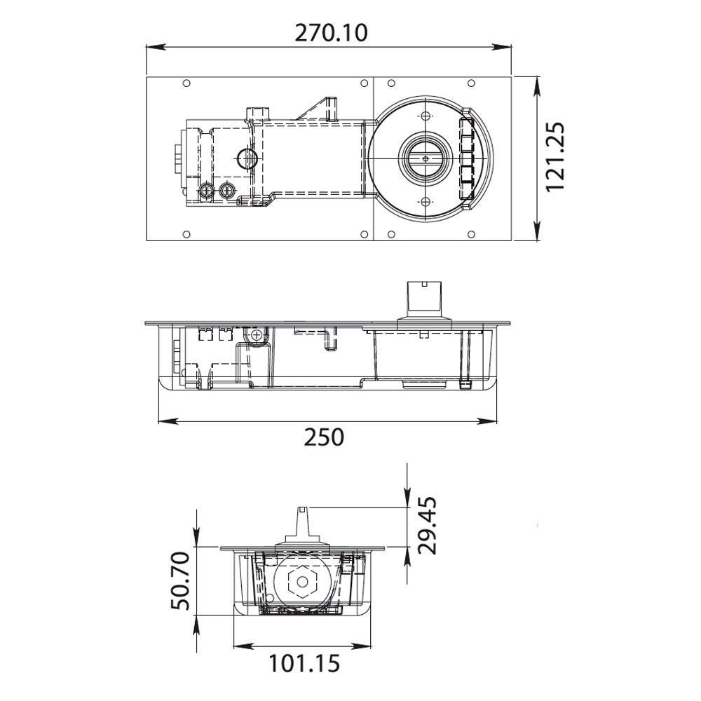 Kit Para Puerta de Cristal Con Bisagra Herralum - Image 2