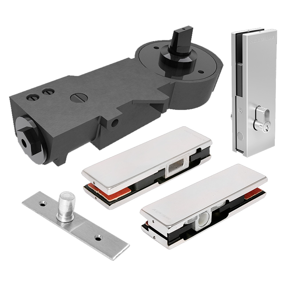 Kit Para Puerta de Cristal Con Bisagra Herralum