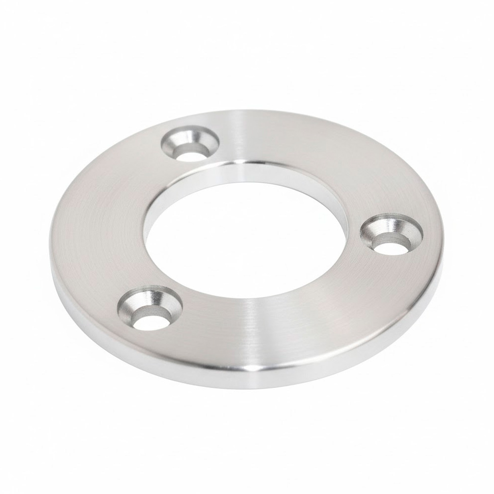 Base Redonda Plana Para Barandal Para 2"