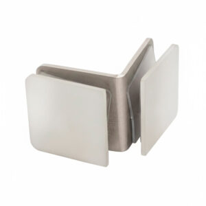 Clip Cristal Cristal 90° Acero Inox.