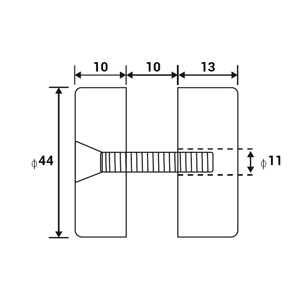 Chapetón Estabilizador de Ac Inox Vidrio-Vidrio - Image 2