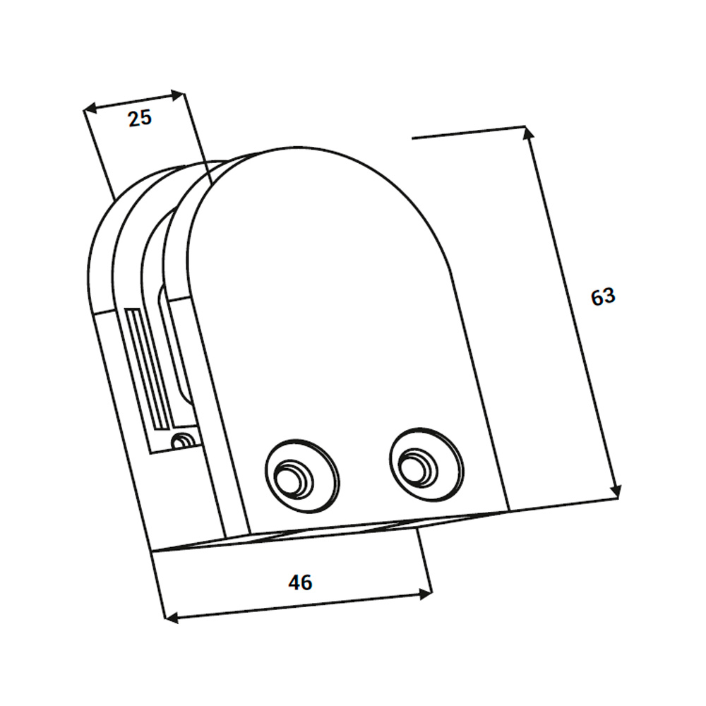 Conector Grapa Base Plana Con Tope - Image 2