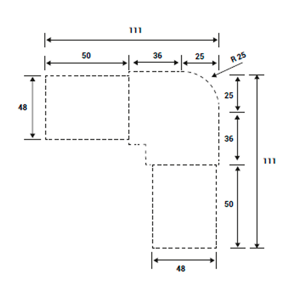 Conector Tubo Tubo 90° Para 2" - Image 2