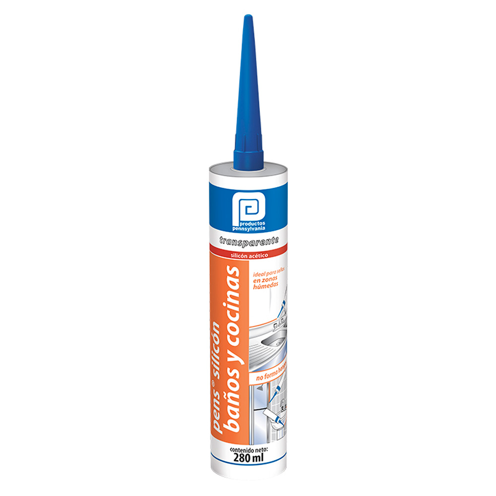 Pens® Silicón Baños y Cocinas Transparente 280ml