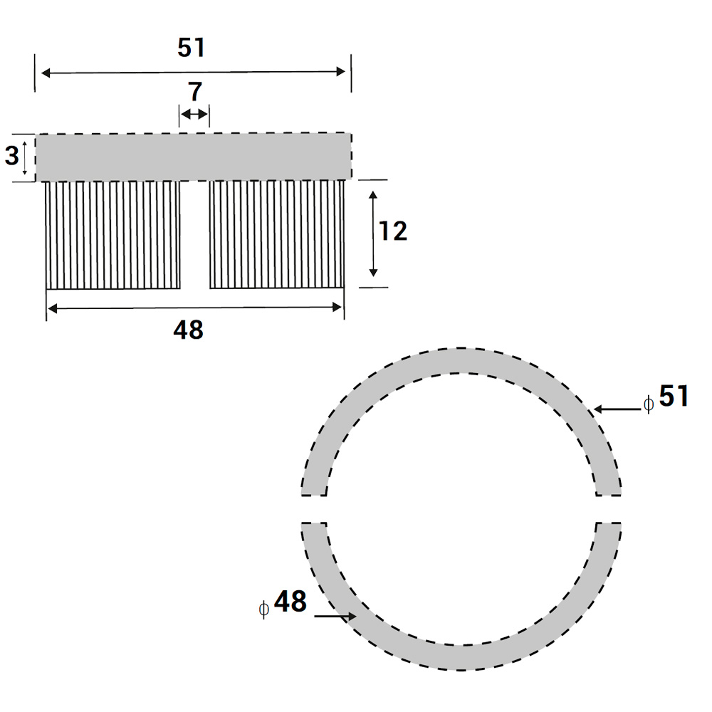 Tapon P/Conector con Rosca Para Barandal 2" - Image 2