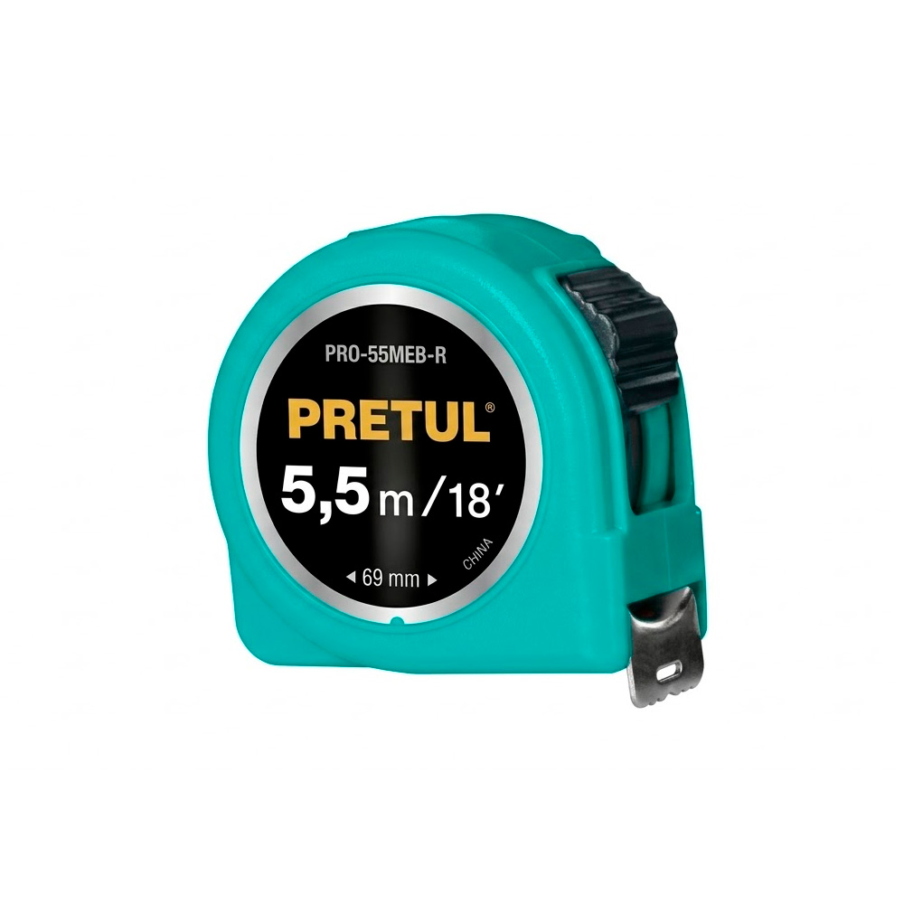 Flexómetro Pretul 5.5 m Cinta 25 mm