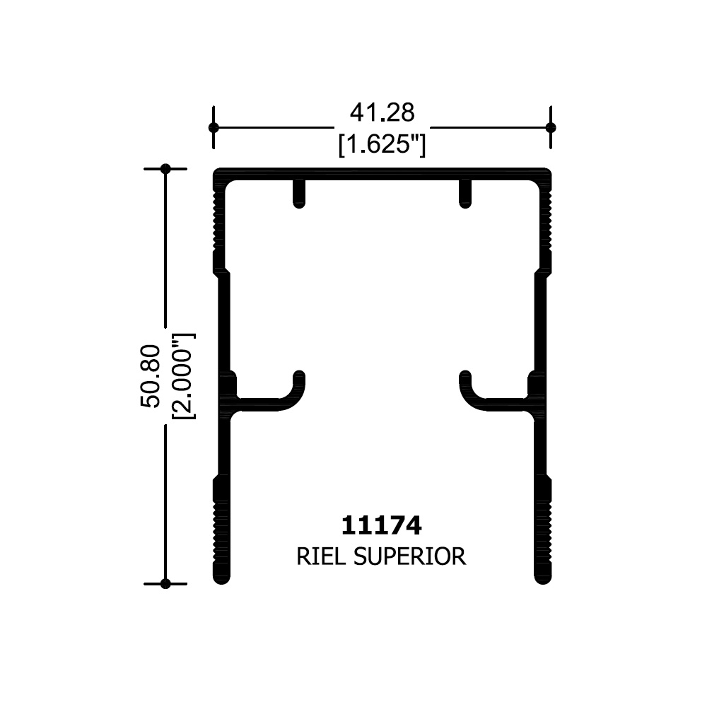 Riel Superior Para Baño 6.10 Mt - Image 2
