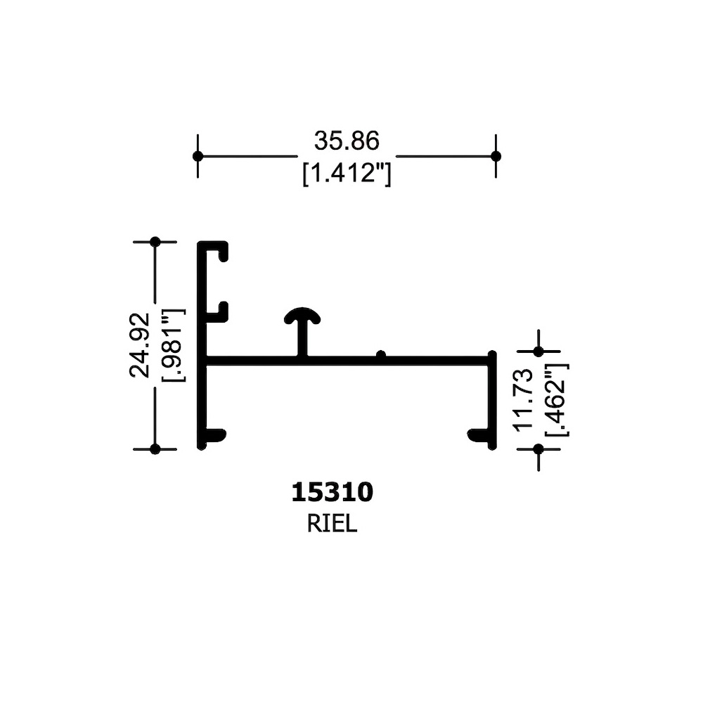 Riel 1 3/8" 6.10 Mt - Image 2
