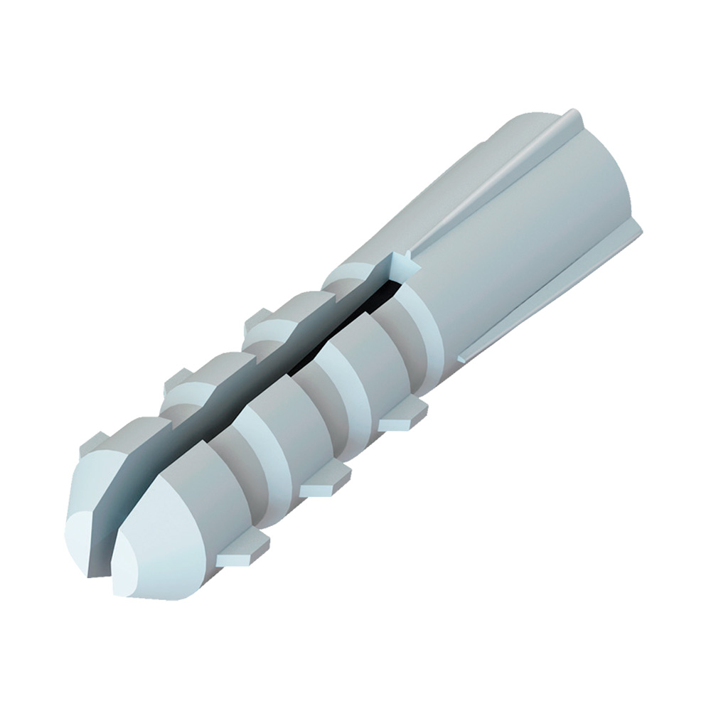 Taquete de Plástico Gris 1/4" (Ciento)