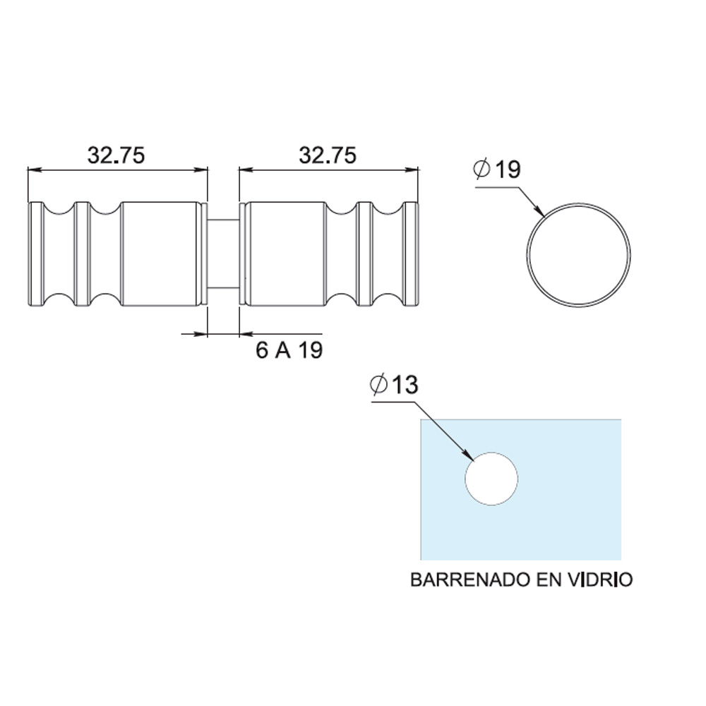 Jaladera Pomo Pantitlan - Imagen 3