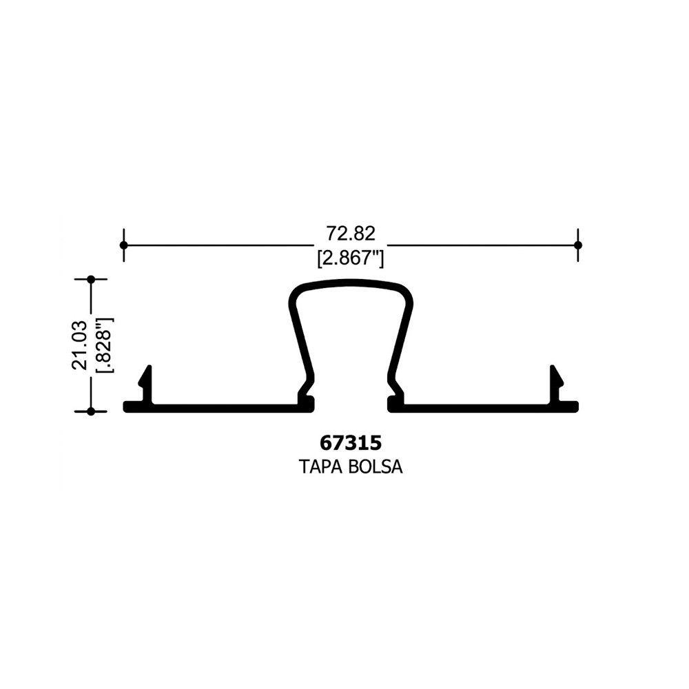 Tapa Bolsa 3" 6.10 Mt