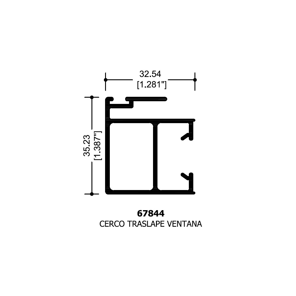Traslape Ventana 3" 6.10 Mt - Imagen 2